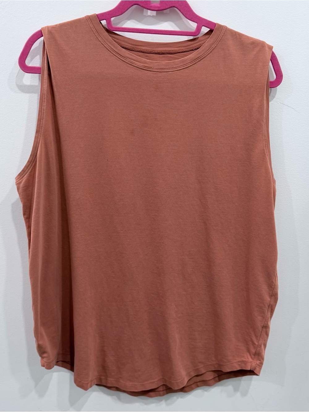 Lululemon Brunswick Muscle Tank in Canyon Rock Orange